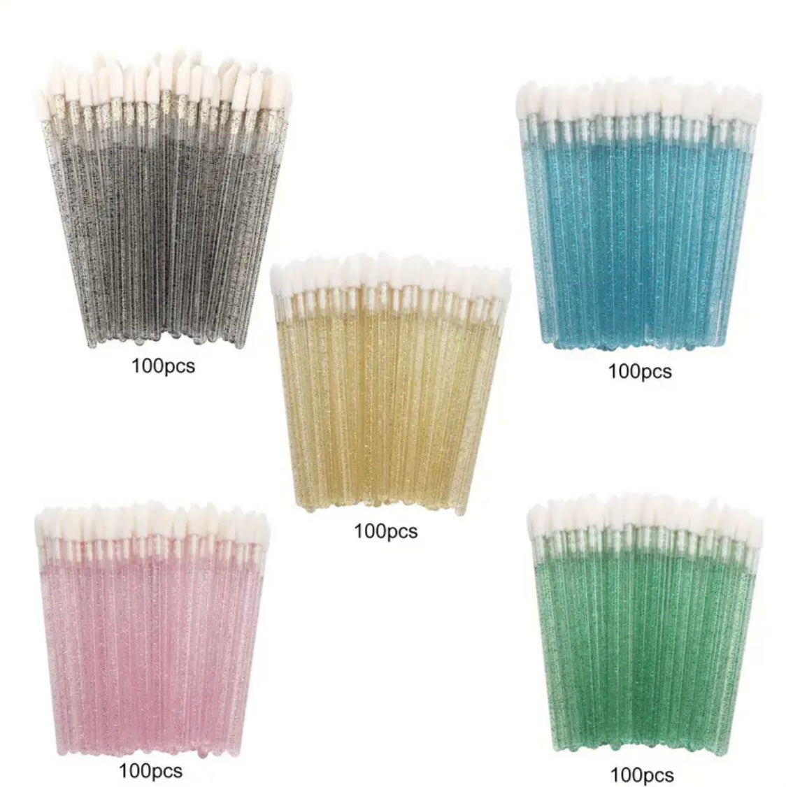 Fusselfreie Applikatoren 50 Stück Glitter