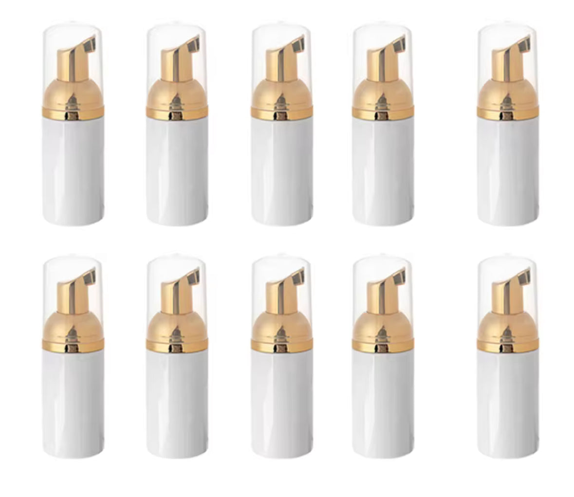 Wimpern Schaumflasche / Pumpflasche 10 Stück