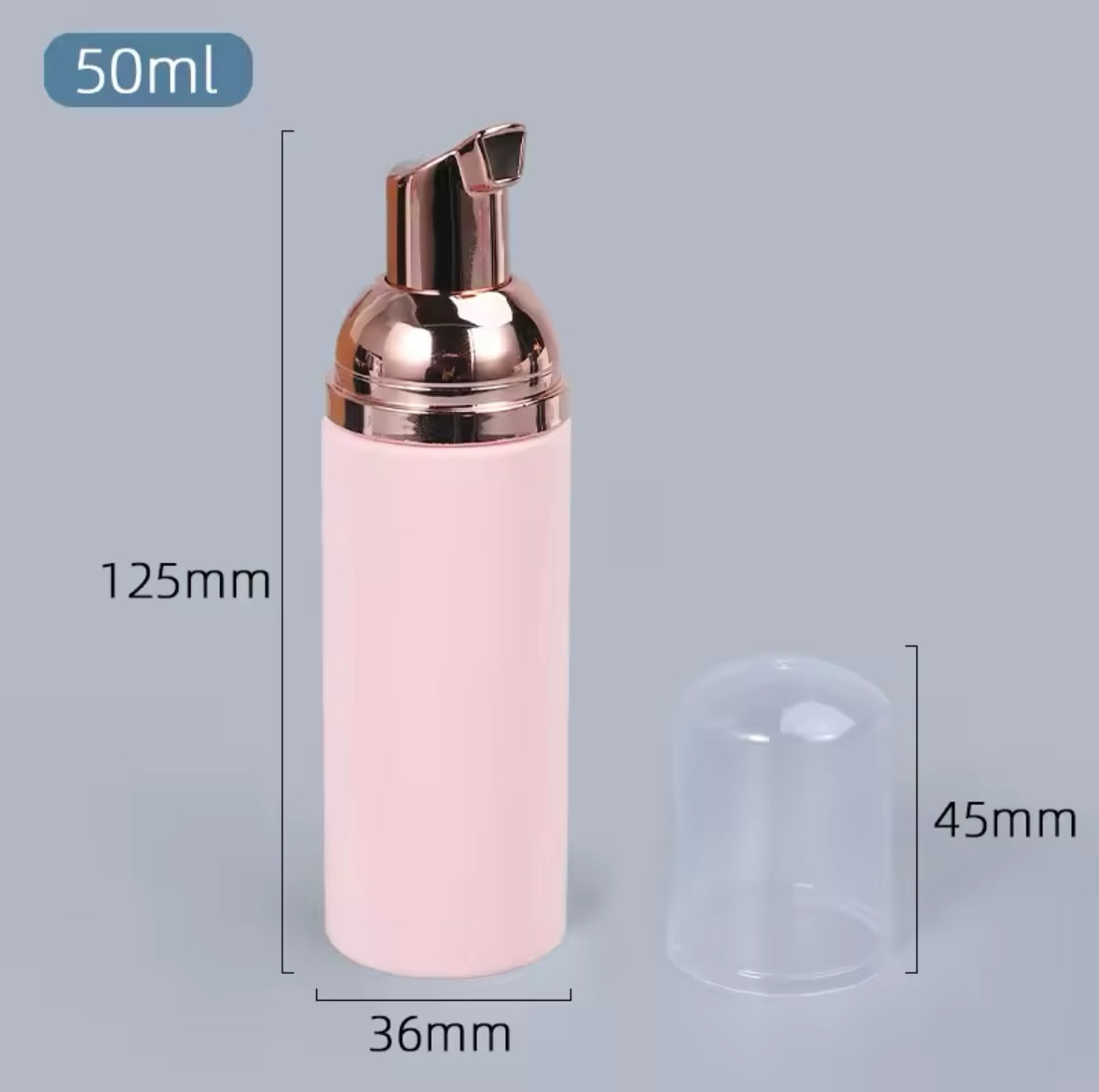 Wimpern Schaumflasche / Pumpflasche 10 Stück