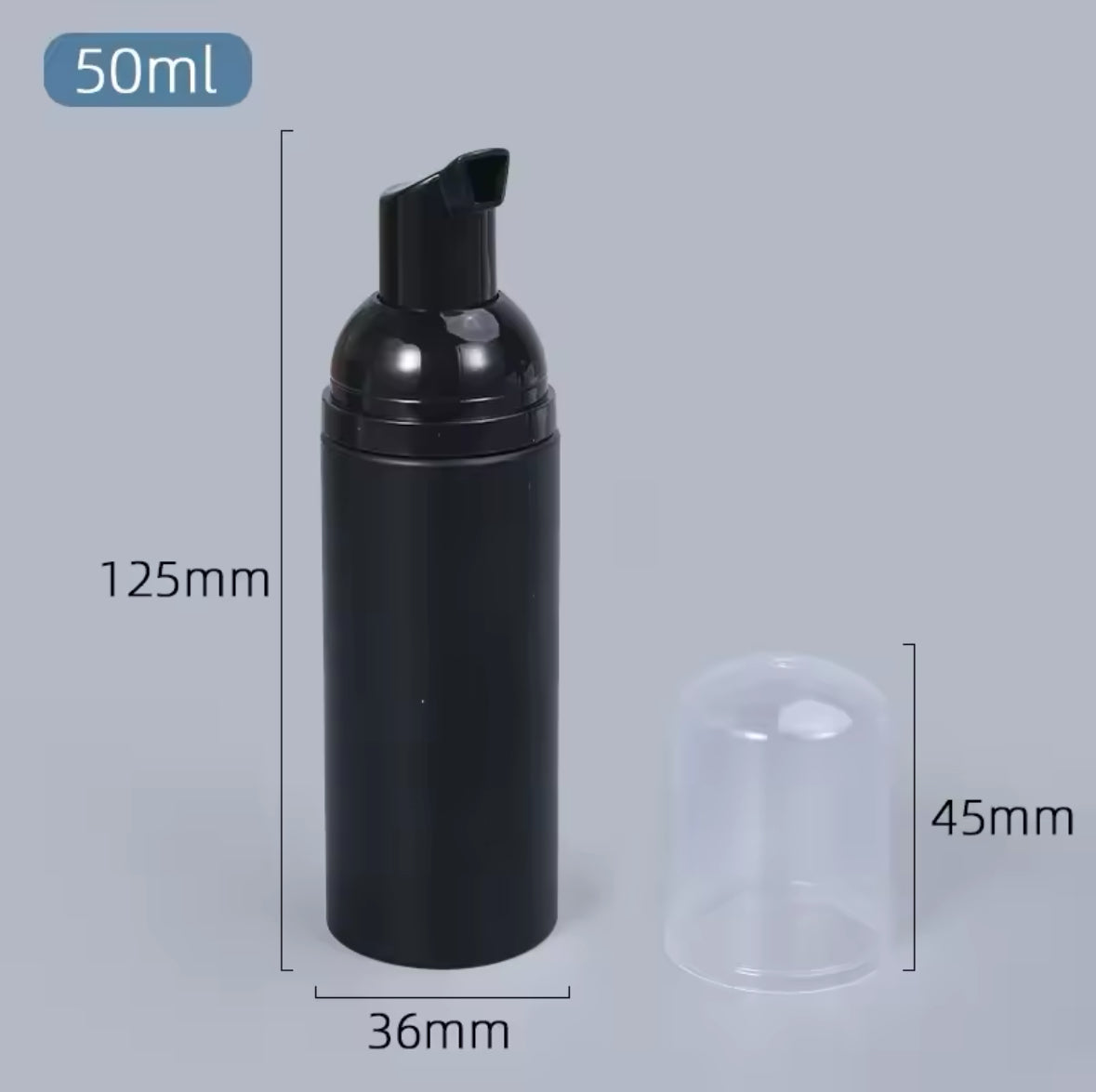 Wimpern Schaumflasche / Pumpflasche 10 Stück