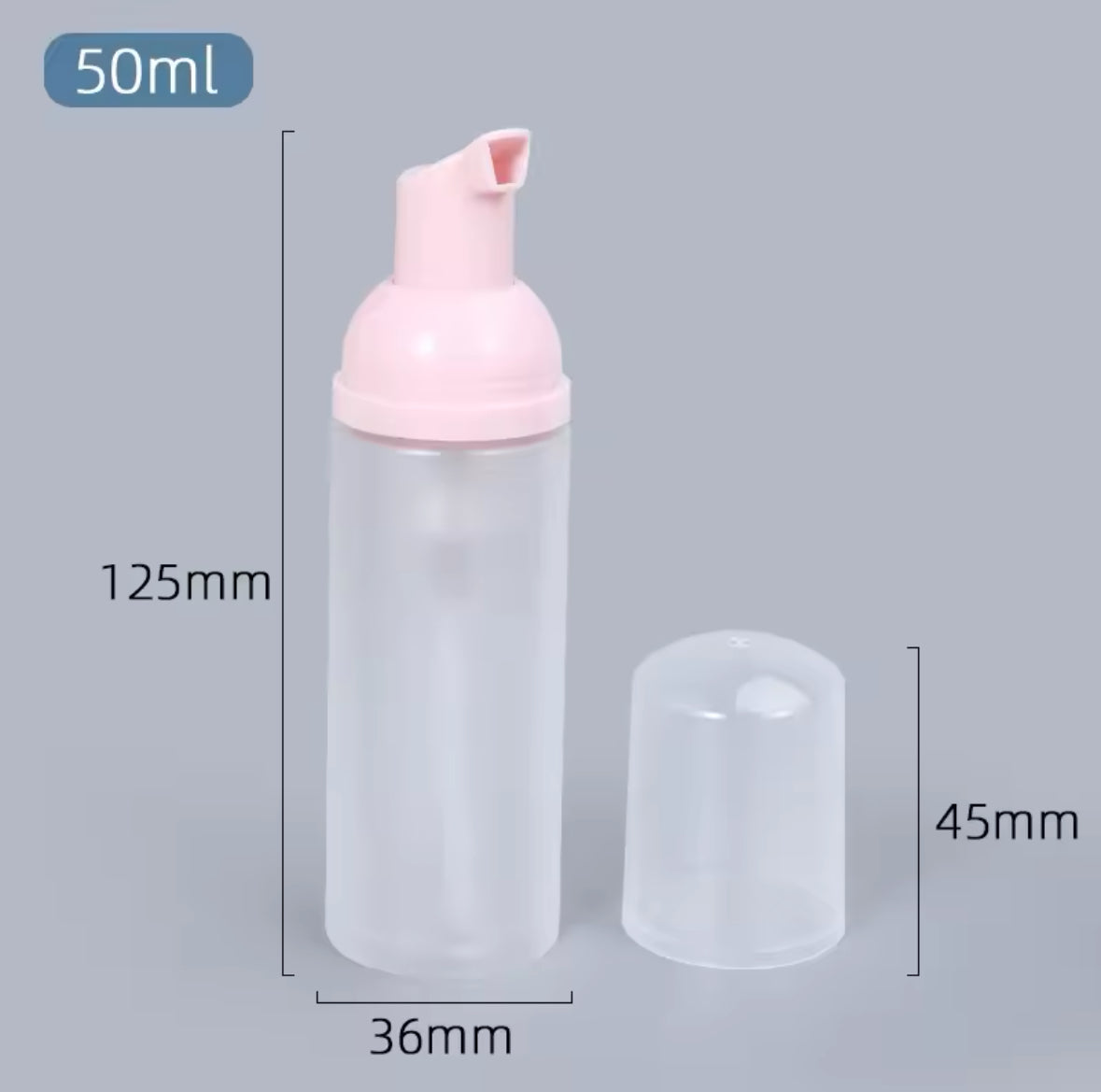Wimpern Schaumflasche / Pumpflasche 10 Stück