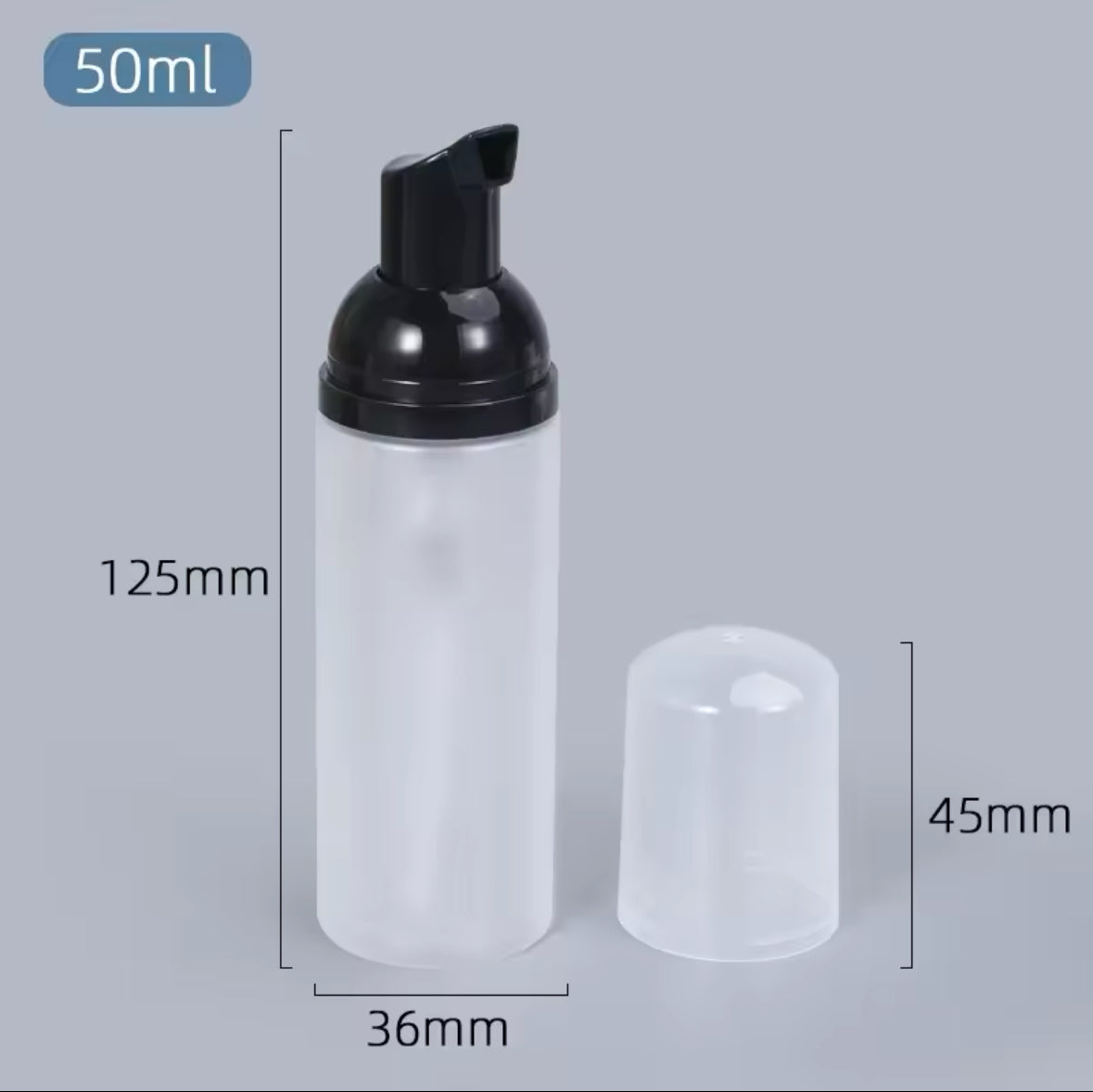 Wimpern Schaumflasche / Pumpflasche 10 Stück