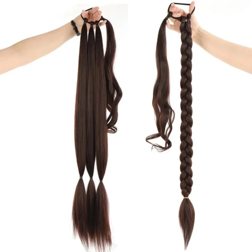 Ponytail Pferdeschwanz geflochten 75 cm