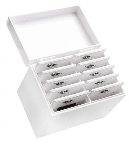 wimpern aufbewahrung Wimpern Aufbewahrungsbox mit 10 Acrylplatten – lashlove